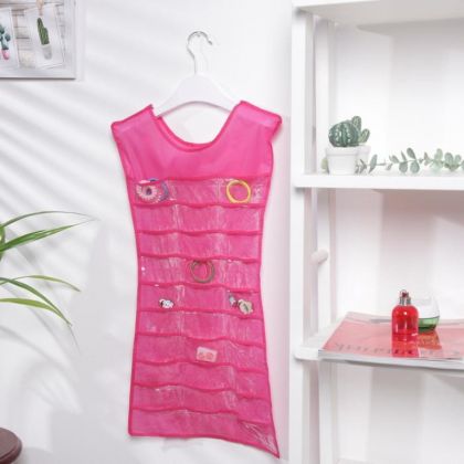 Органайзер в форме платья для мелочей, розовый, 74 x 41 см